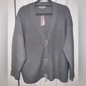 Philosophy Republic clothing 1x cardigan with bow snaps